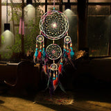 Handmade 4 Circle Dream Catcher With Feather Native American - ProudThunderbird