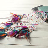 Handmade 4 Circle Dream Catcher With Feather Native American - ProudThunderbird