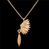 Tribal Feather Headdress Native Americans Indian Necklace - Powwow Store