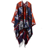 Indian Blanket Poncho Native American Clothing - Native American Design - ProudThunderbird