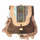 National Ethnic Women's Backpack With Beading Tassels - Powwow Store