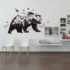 Mountain Black Bear Wall Stickers - Powwow Store