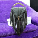 Tassel Shoulder Bags Leather Native American Style - Powwow Store