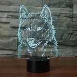 3D Animal Wolfs Head Native American Lamp - ProudThunderbird