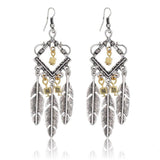 Tribal Feather Earrings Women - Native American Jewelry