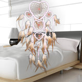 Five Hearts Native American Dream Catcher Hanging - ProudThunderbird