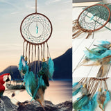 Blue Dream Catcher Love Pendant Native American Style - ProudThunderbird
