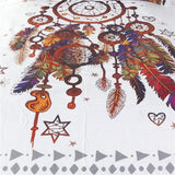 Watercolor Tapestry Dreamcatcher Feathers Native American Style - Powwow Store