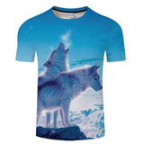 Snow Wolf 3D Print Native American T-shirt - Powwow Store