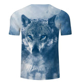 Ink Wolf Digital 3D Print Native American T-Shirt - ProudThunderbird