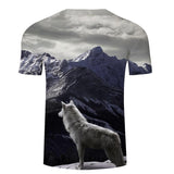Wolf Mountains 3D Native American T-shirt