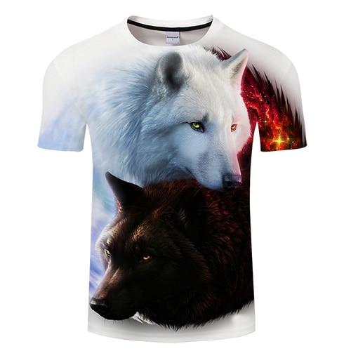 Wolves Hot And Cold 3D Native American Tshirts - Powwow Store