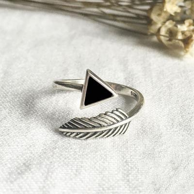 Silver Feather Native American Rings - Powwow Store