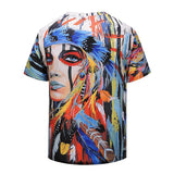 Native American 3D Indian Women Print Cool T-shirts - Powwow Store