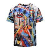 Native American 3D Indian Women Print Cool T-shirts - Powwow Store