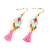 Beadwork Earring Women Beads Native American Modern - ProudThunderbird