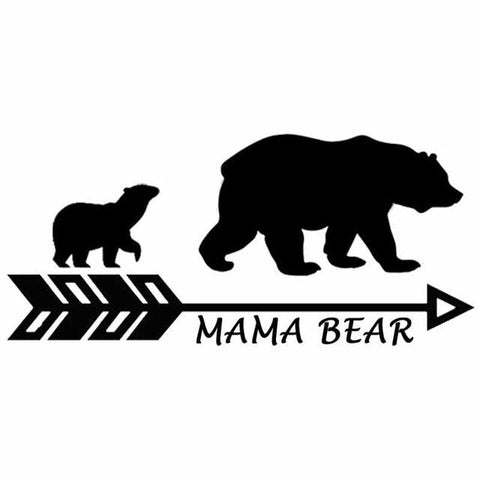 MAMA BEAR Vinyl Motorcycle Car Sticker Mother's Day Gift - Powwow Store