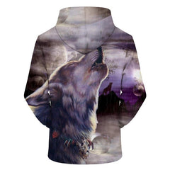Wolf Raining 3D Native American Hoodies - Powwow Store