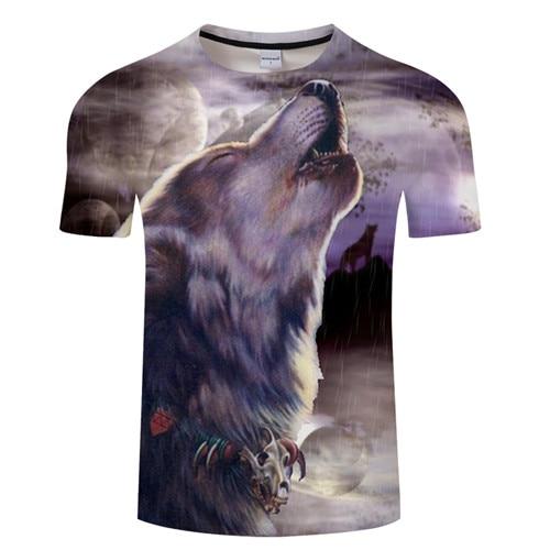 Raining Wolf 3D Tshirt Native American - Powwow Store