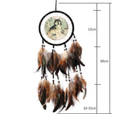 Wolf Totem Dream Catcher Feather Native American Indian Style - Powwow Store