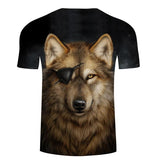 One Eyed Wolf 3D Native American T-shirt