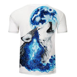 Wolf Ice White 3D Native American Tshirt
