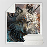 Indian Wolf With Dreamcatcher Native Amnerican Design - ProudThunderbird