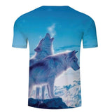 Snow Wolf 3D Print Native American T-shirt - Powwow Store