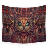 Mystic Owl Wall Hanging Tapestry Native American Design - Powwow Store