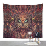 Mystic Owl Wall Hanging Tapestry Native American Design - Powwow Store