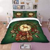 Native American Horse 3D Dreamcatcher Bedding Set - Powwow Store