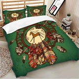 Native American Horse 3D Dreamcatcher Bedding Set - Powwow Store