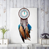 Native American Dreamcatcher Multicolor Feathers  DIY Handmade Material - Powwow Store