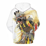 Pow Wow Dancer Native American Design 3D Hoodie - Powwow Store