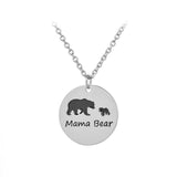 Baby Bear and Mama Bear Pendant Necklace Mother's Day Gift - ProudThunderbird