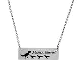 Mama Saurus Bar Necklace Pendant Mother's Day Gift