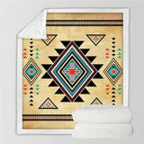 Great Geometric Blanket Native American Style - ProudThunderbird