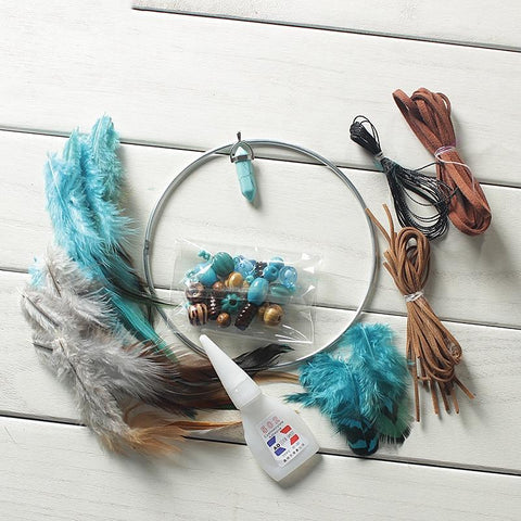 Handmade Native Dream Catcher Feathers DIY Material - ProudThunderbird