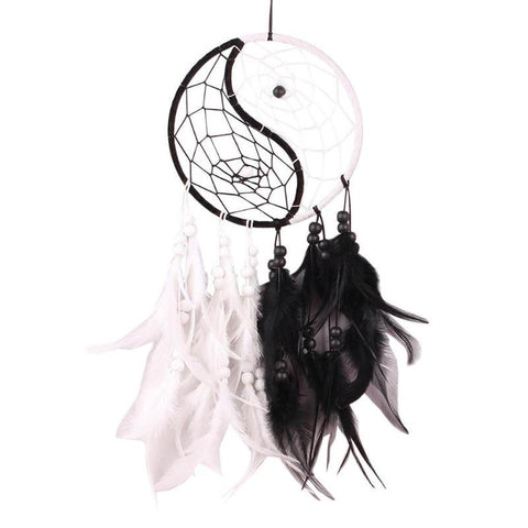 Yin Yang Handmade Traditional Native American Dream Catcher - Powwow Store