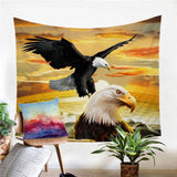 Eagle Dreamcatcher Native American 3D Tapestry - ProudThunderbird