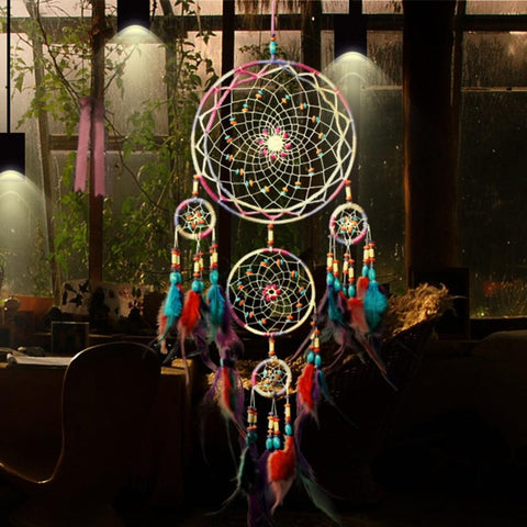 Dream Catcher Pendant Feather DIY Native American Design - ProudThunderbird