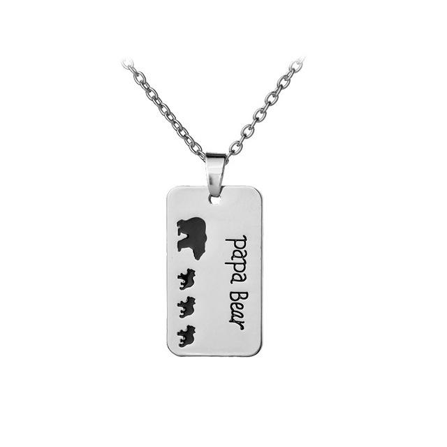 Mama Bear Dog Tags Necklace Mother's Day Gift