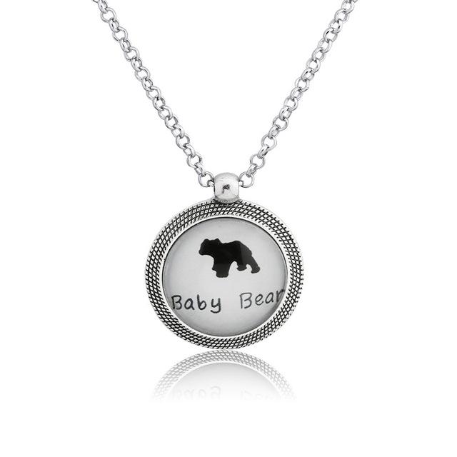 Mama Bear Baby Brave Mother's Day Gifts Necklace