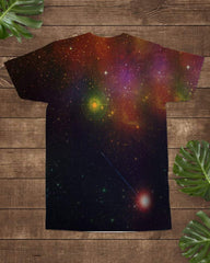 Native American Chief Galaxy All Over Print Tshirt All-over T-Shirt - Powwow Store