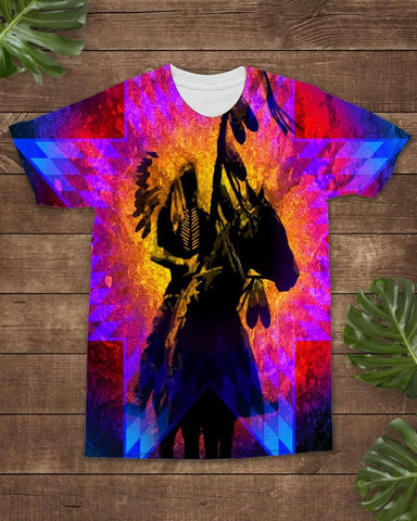 Native American Indian Chief War Horse All-over T-Shirt