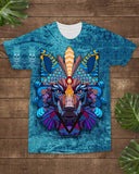 Native American Colorful Wolf All-over T-Shirt