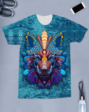 Native American Colorful Wolf All-over T-Shirt - Powwow Store