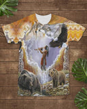Calling The Totems Native American Art All-over T-Shirt - ProudThunderbird
