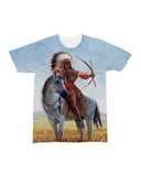 Native American Chief Shooting Bow And Arrow All-over T-Shirt - Powwow Store