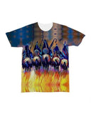 Native American 5 Warriors Riding Horses All-over T-Shirt - Powwow Store